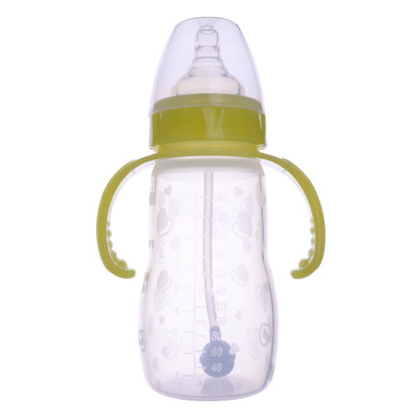 240ml液体硅胶奶瓶 1~3岁宝宝用液态硅胶奶瓶   