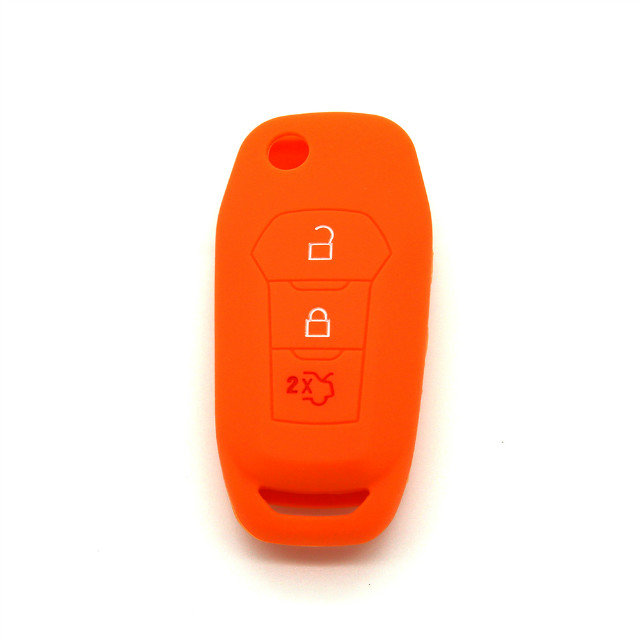 福瑞斯新款橙色硅胶汽车钥匙套 