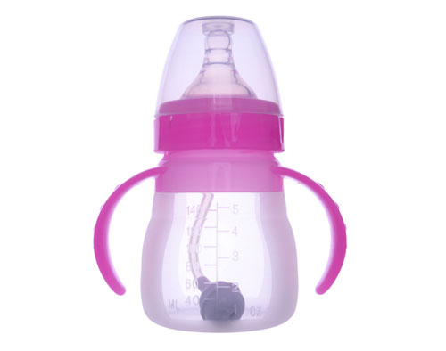 140ml红色带刻度液体硅胶奶瓶  1~3岁宝宝硅胶奶瓶
